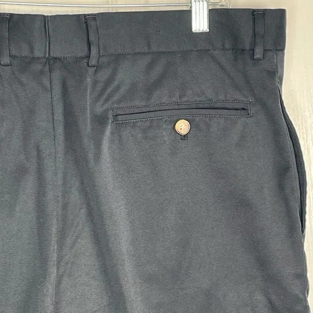 Greg Norman Sz 36 Men’s Black Shorts Flat Front